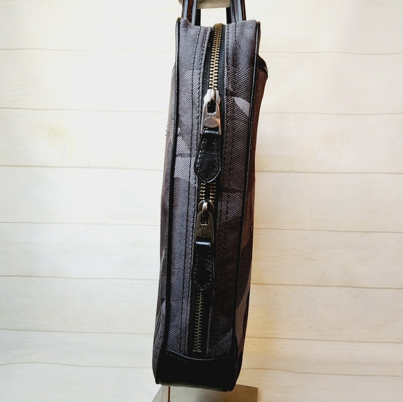 Coach Metropolitan Slim Brief Wild Beast New Black Gray Charcoal - Picture 15 of 16